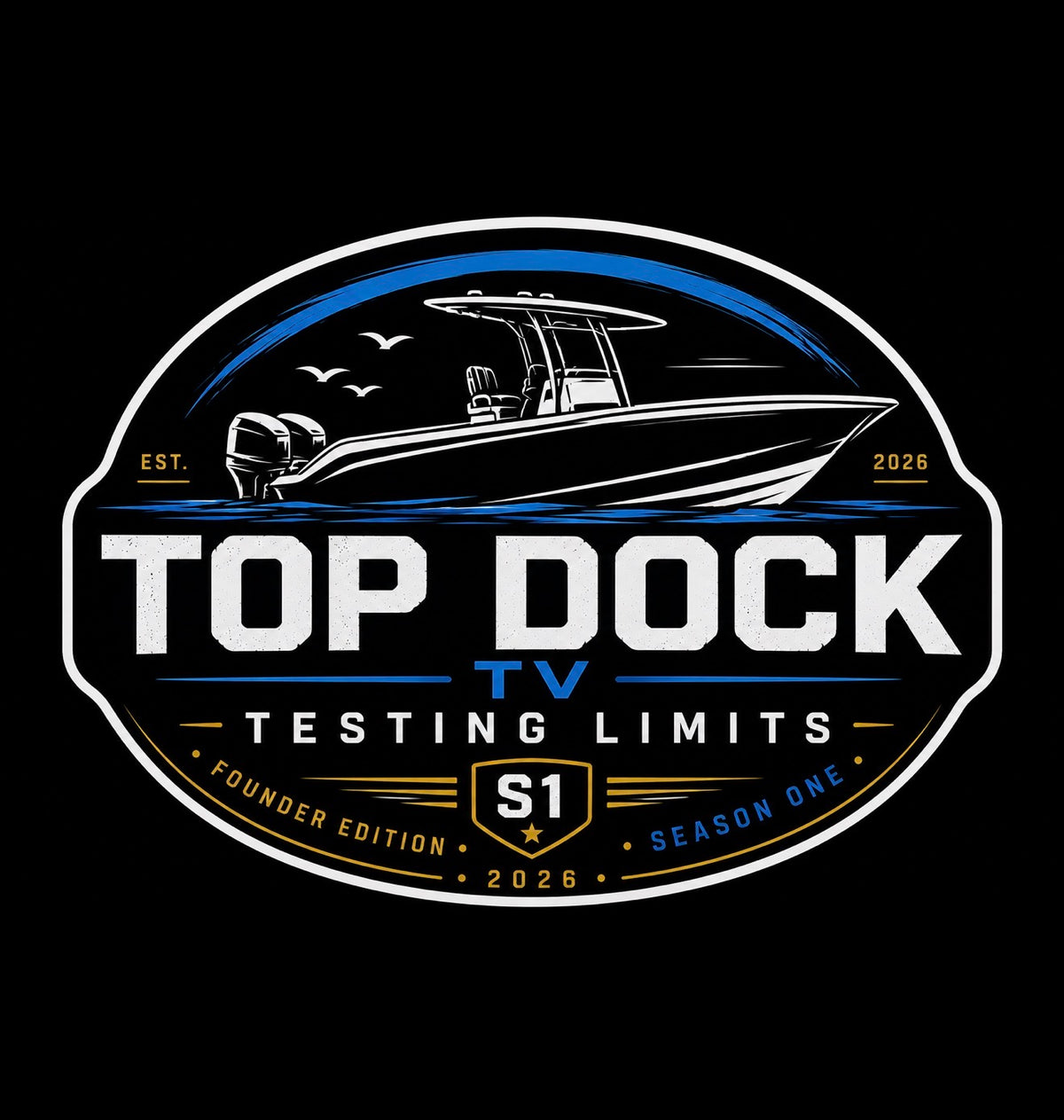 Top Dock TV Season 1 Testing Limits Vinyl Sticker