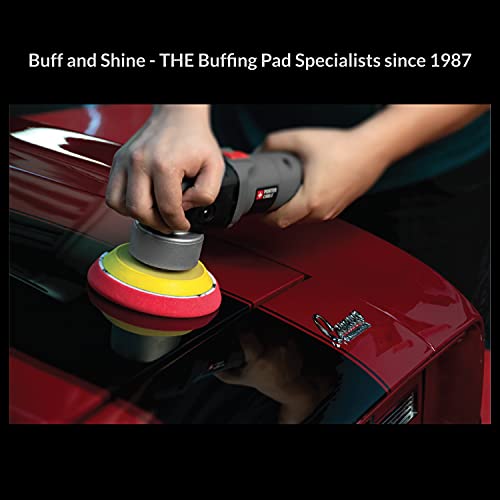Buff and Shine Foam Yellow Polishing Pad 1, 2, 3, 5, & 6 Inch Pads