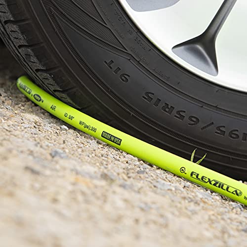 Flexzilla Air Hose with Color Connect Type D Coupler and Plug, 3/8 in. x 35 ft., Heavy Duty