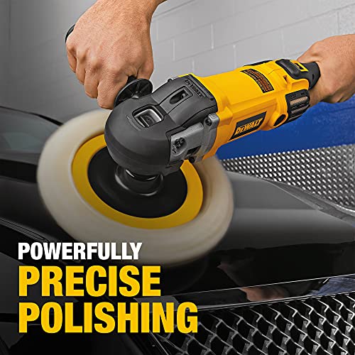 DEWALT Buffer/Polisher, Variable Speed, Soft Start, 7-Inch/9-Inch (DWP849X) , Yellow